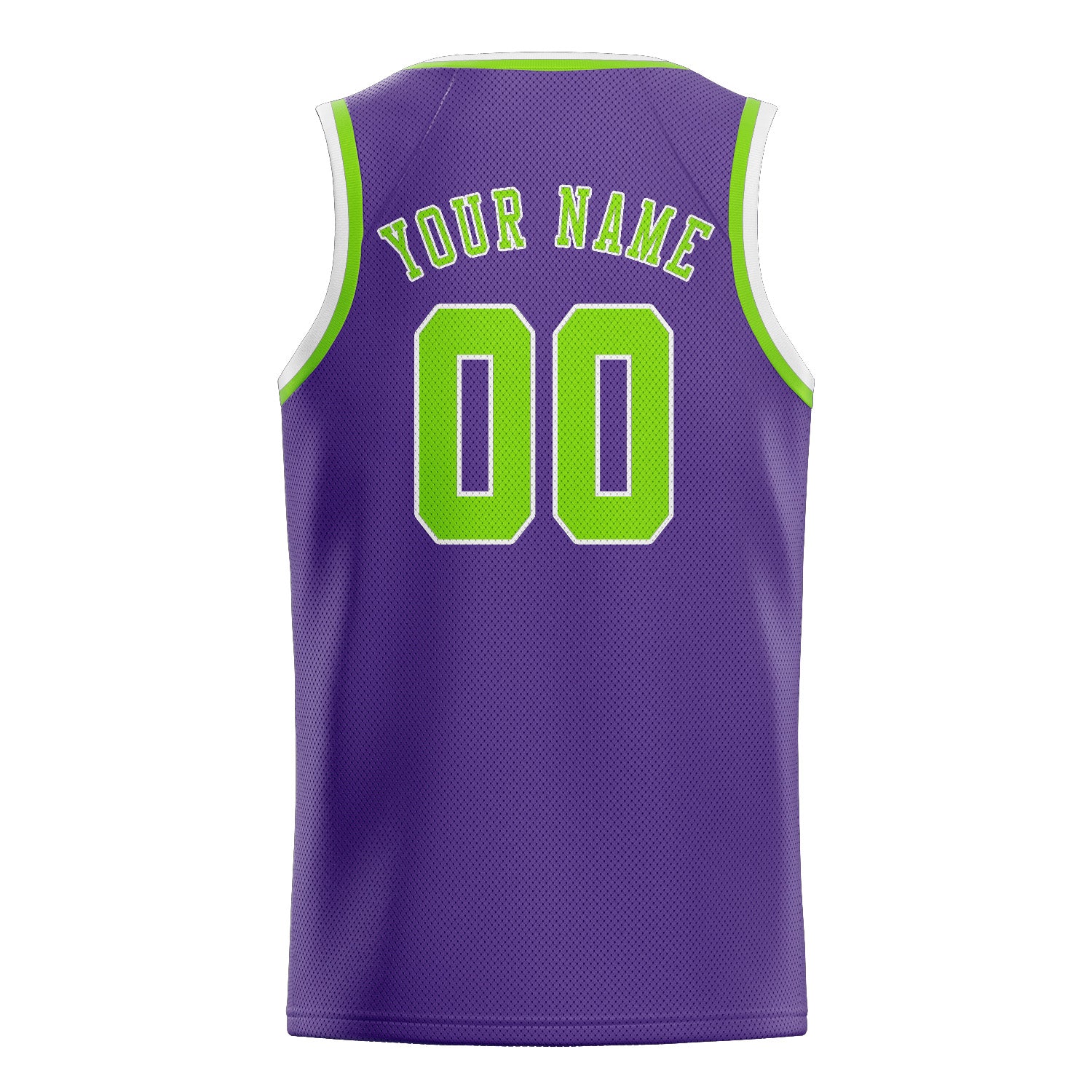 Maillot de basketball personnalisé violet clair et vert émeraude
