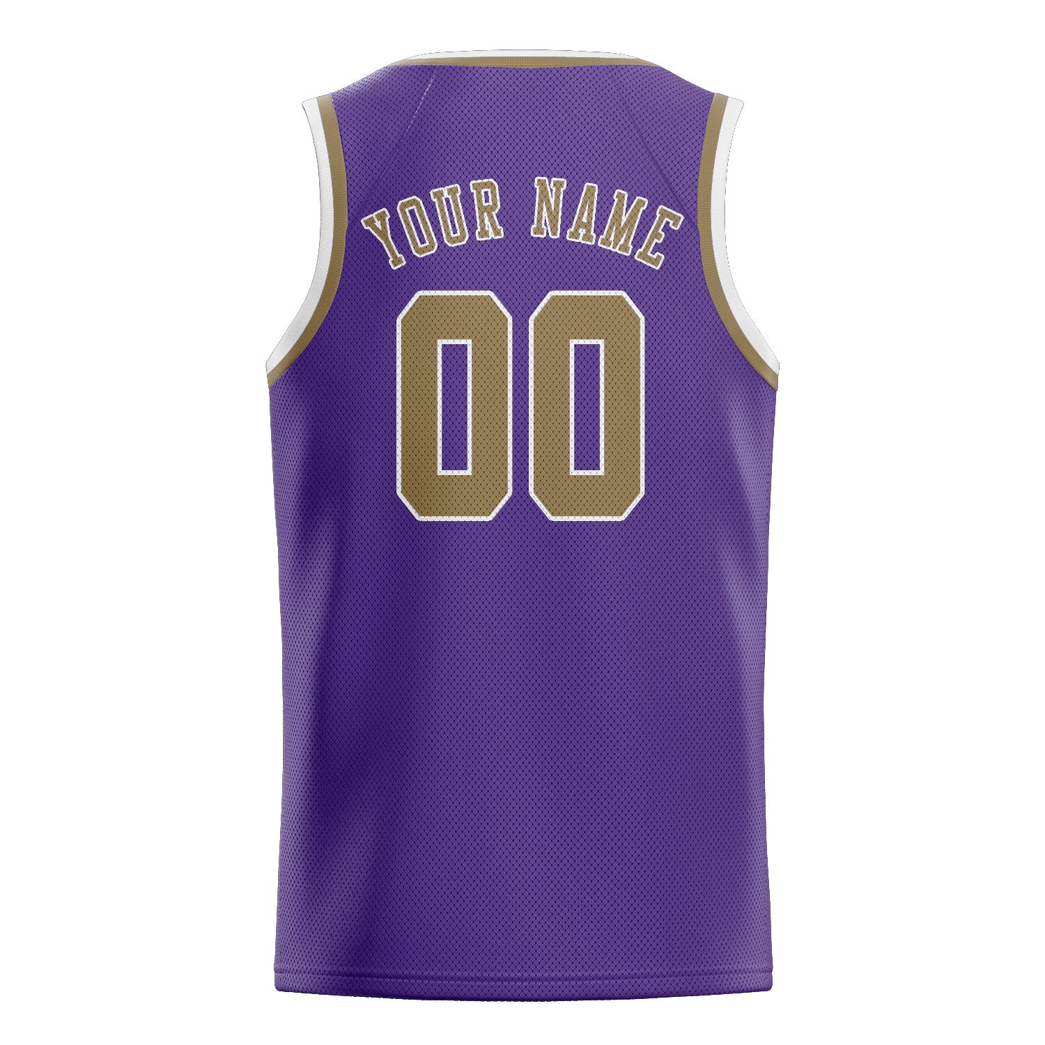 Maillot de basketball personnalisé violet clair kaki clair
