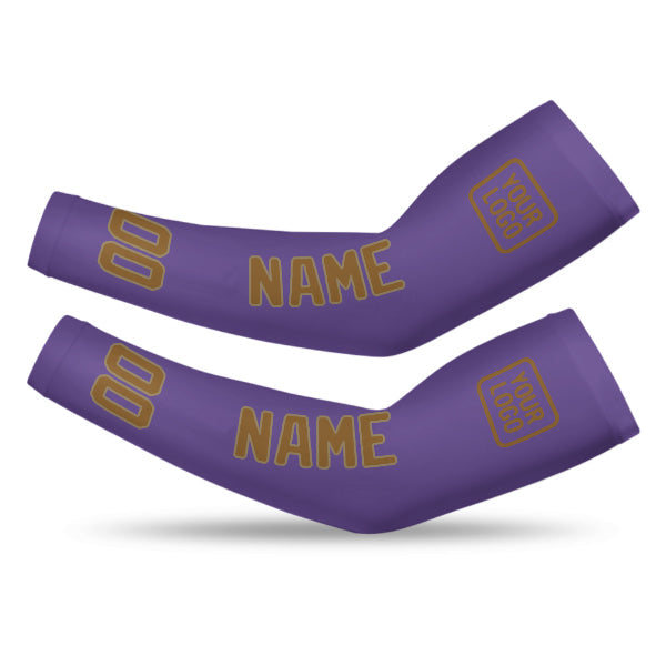 Manchon de bras kaki violet clair personnalisé