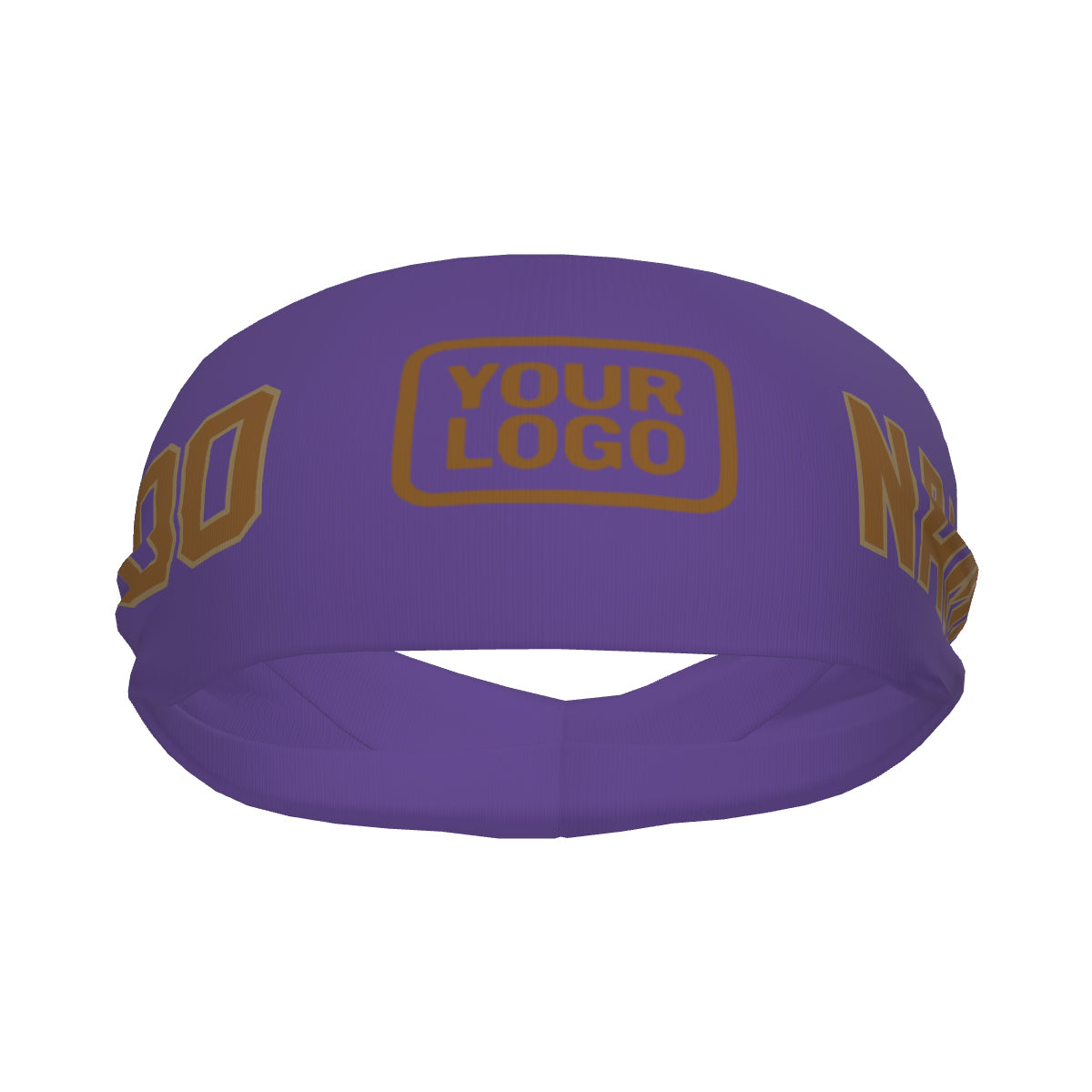 Bandeau de sport kaki violet clair personnalisé