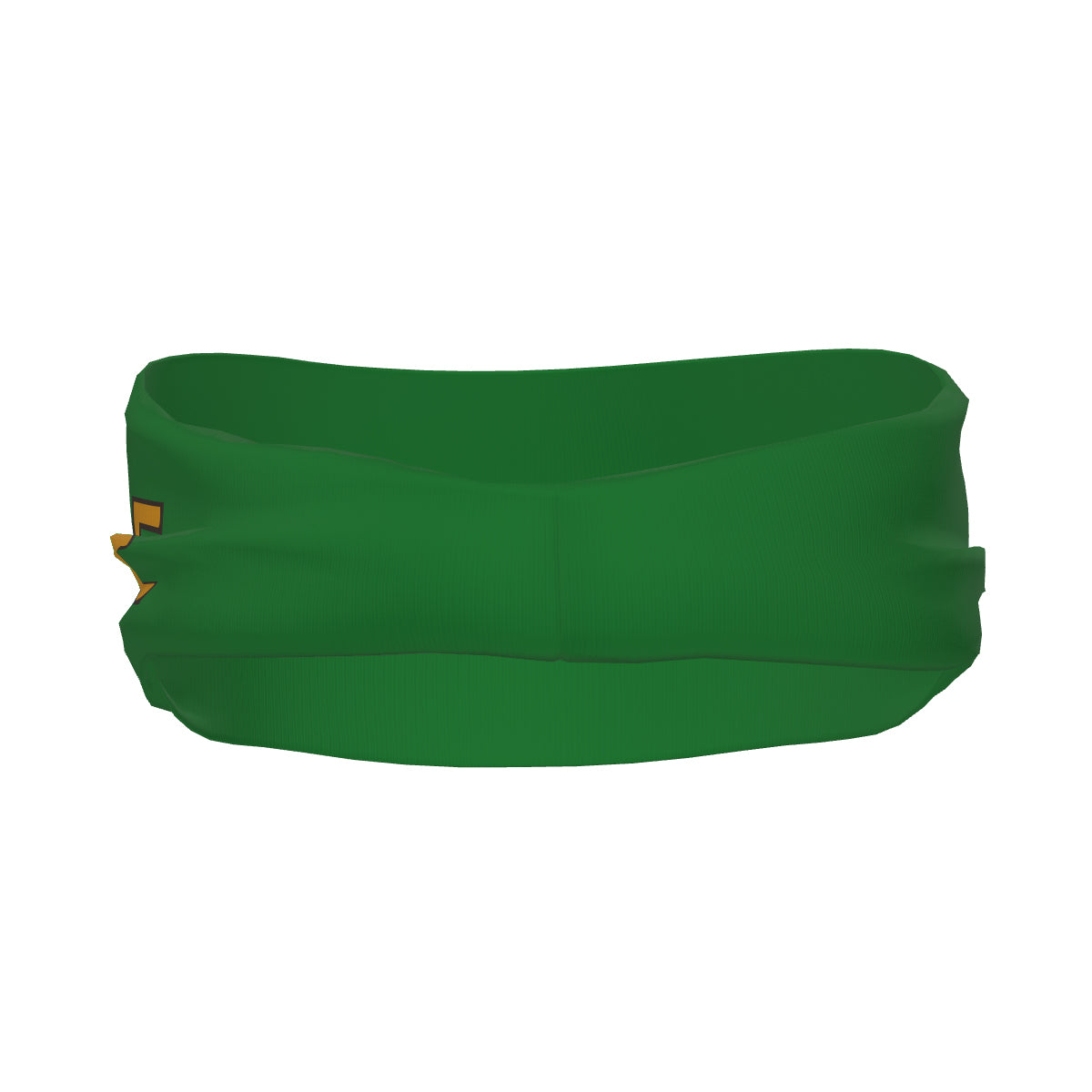 Bandeau de sport personnalisé vert émeraude et jaune