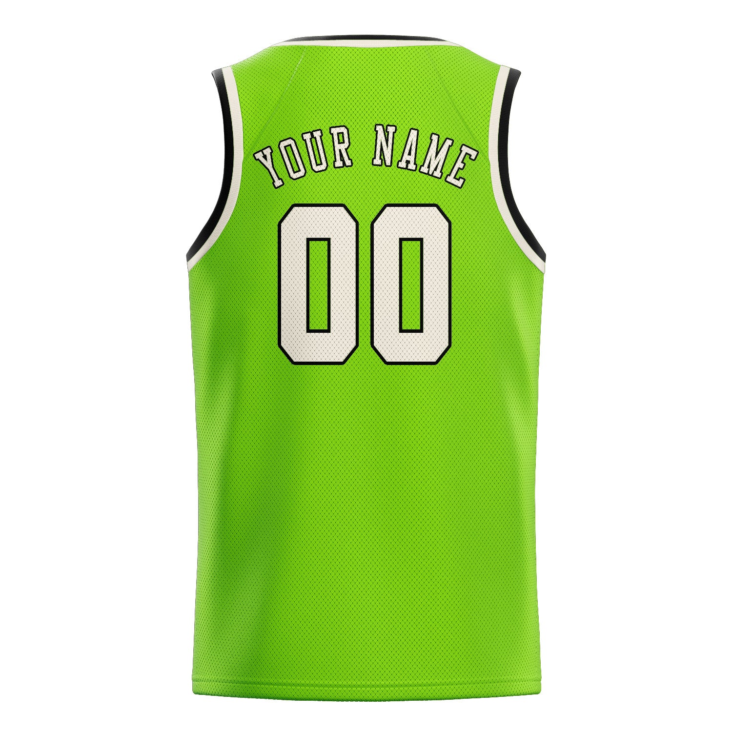 Maillot de basketball personnalisé vert émeraude crème
