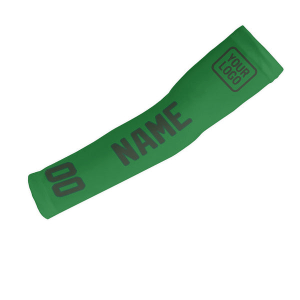 Manchon de bras personnalisé vert émeraude et vert foncé