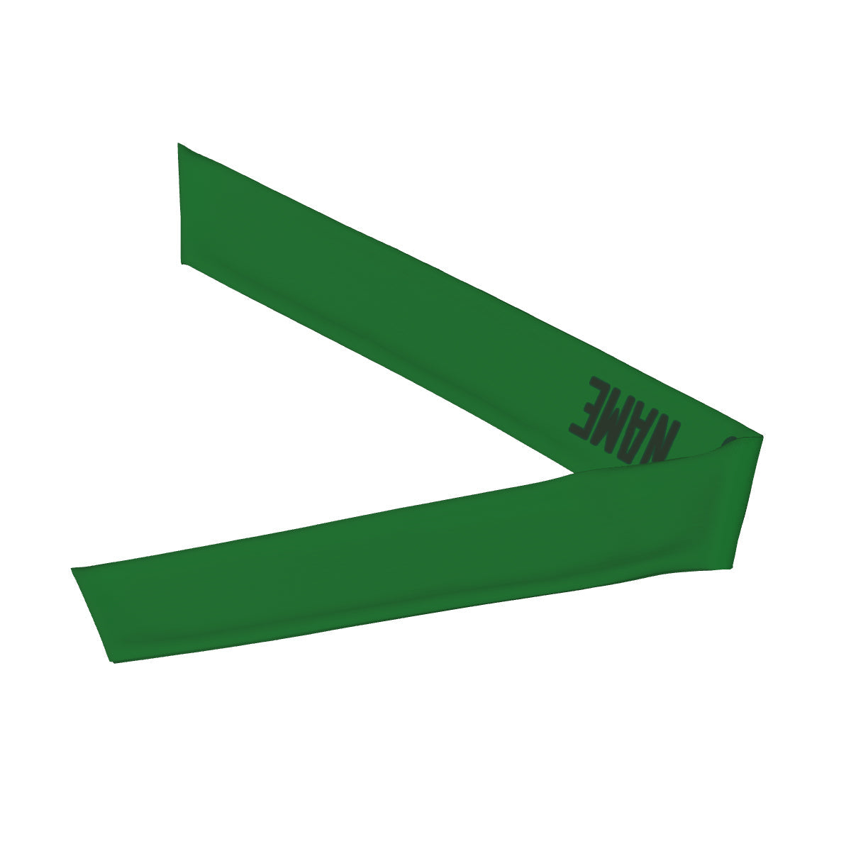Bandeau personnalisé vert émeraude et vert foncé