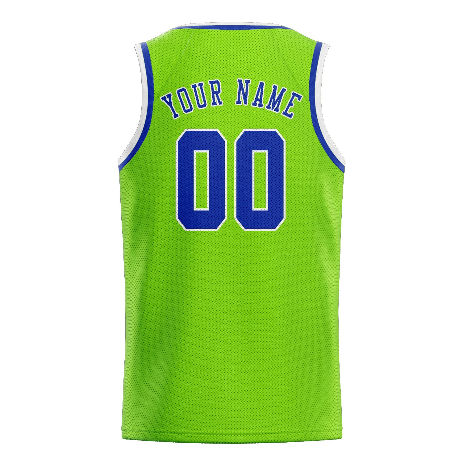 Maillot de basketball personnalisé vert émeraude et bleu ciel