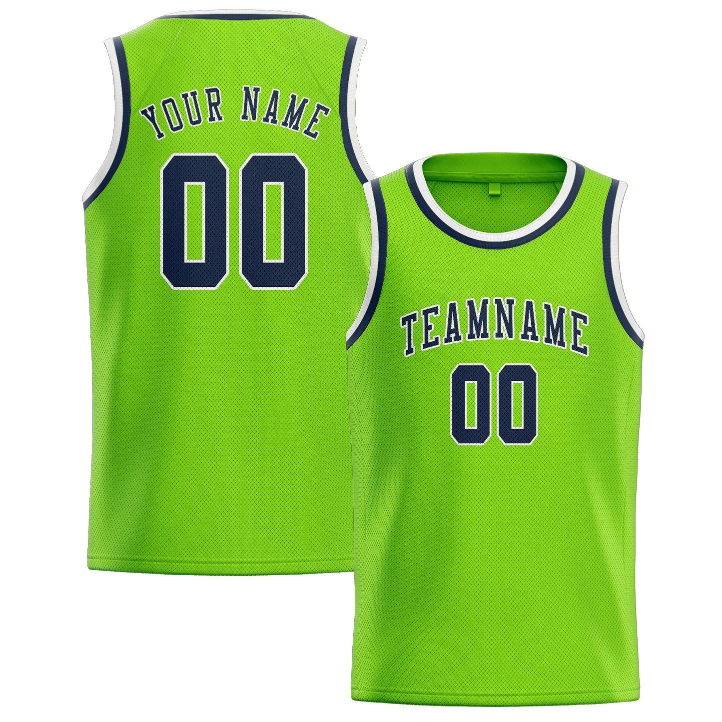 Maillot de basketball personnalisé vert émeraude et bleu
