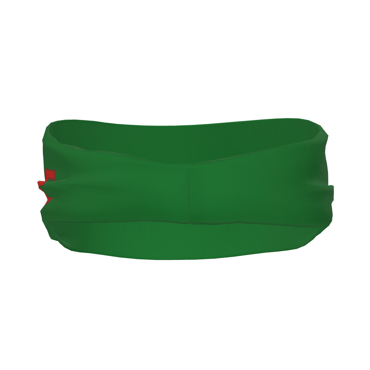 Bandeau de sport personnalisé vert émeraude, orange et rouge