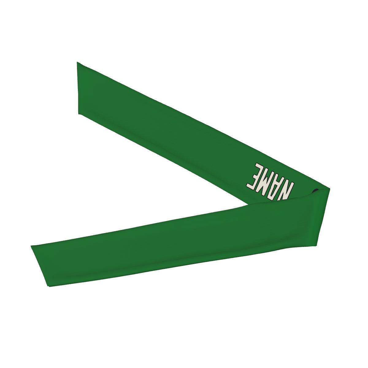 Bandeau personnalisé vert émeraude crème