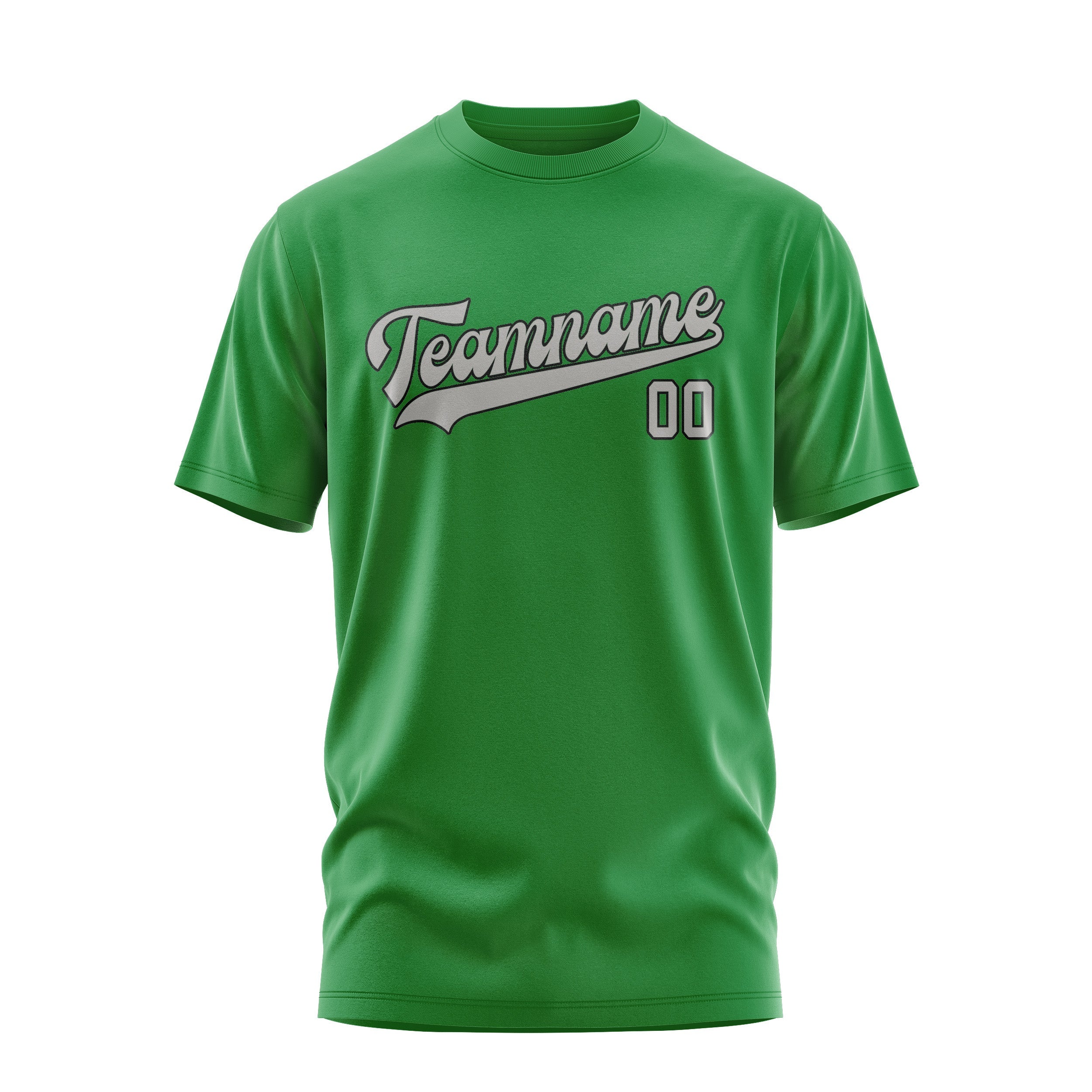 T-shirt personnalisé vert émeraude et gris