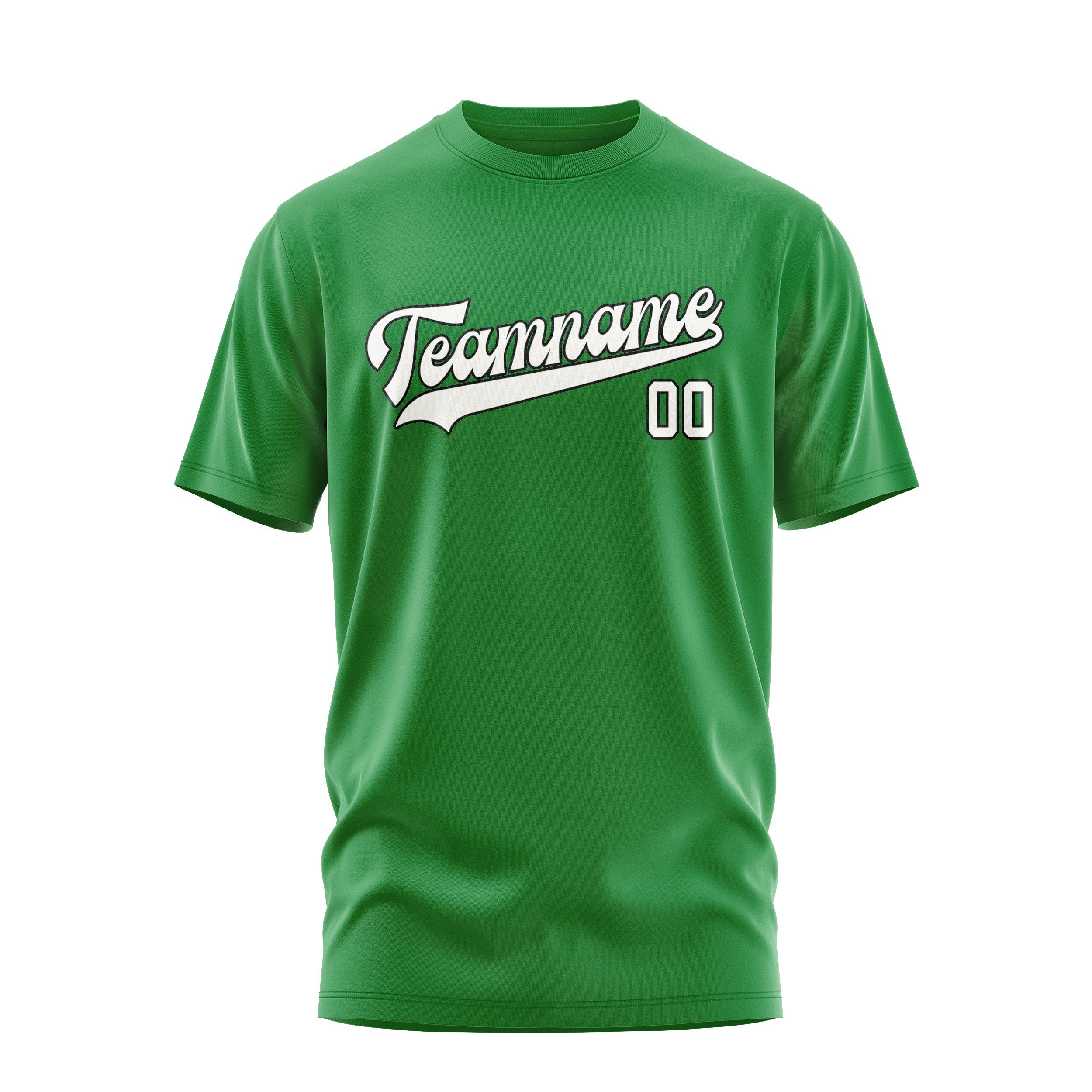 T-shirt personnalisé vert émeraude et blanc