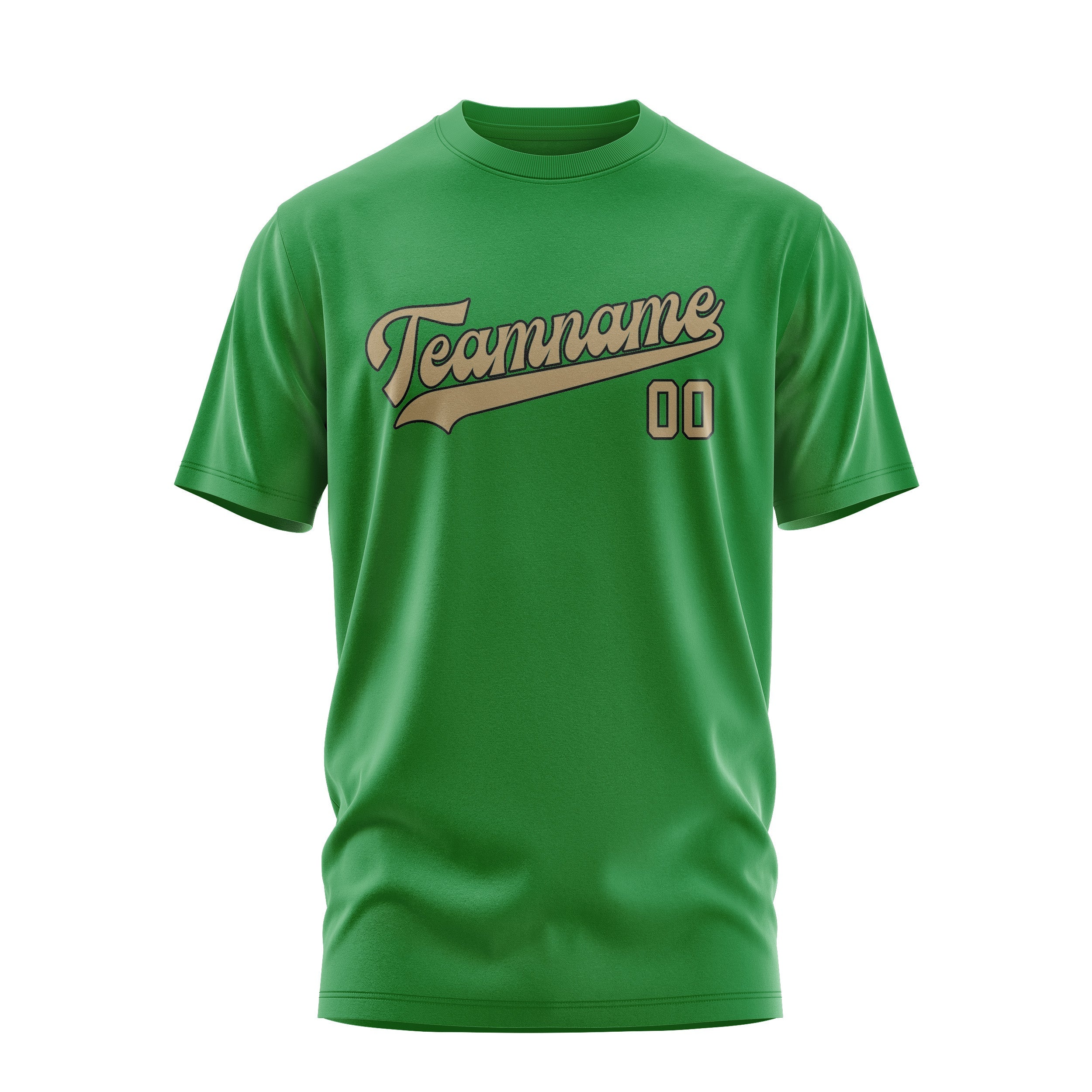 T-shirt personnalisé vert émeraude kaki clair