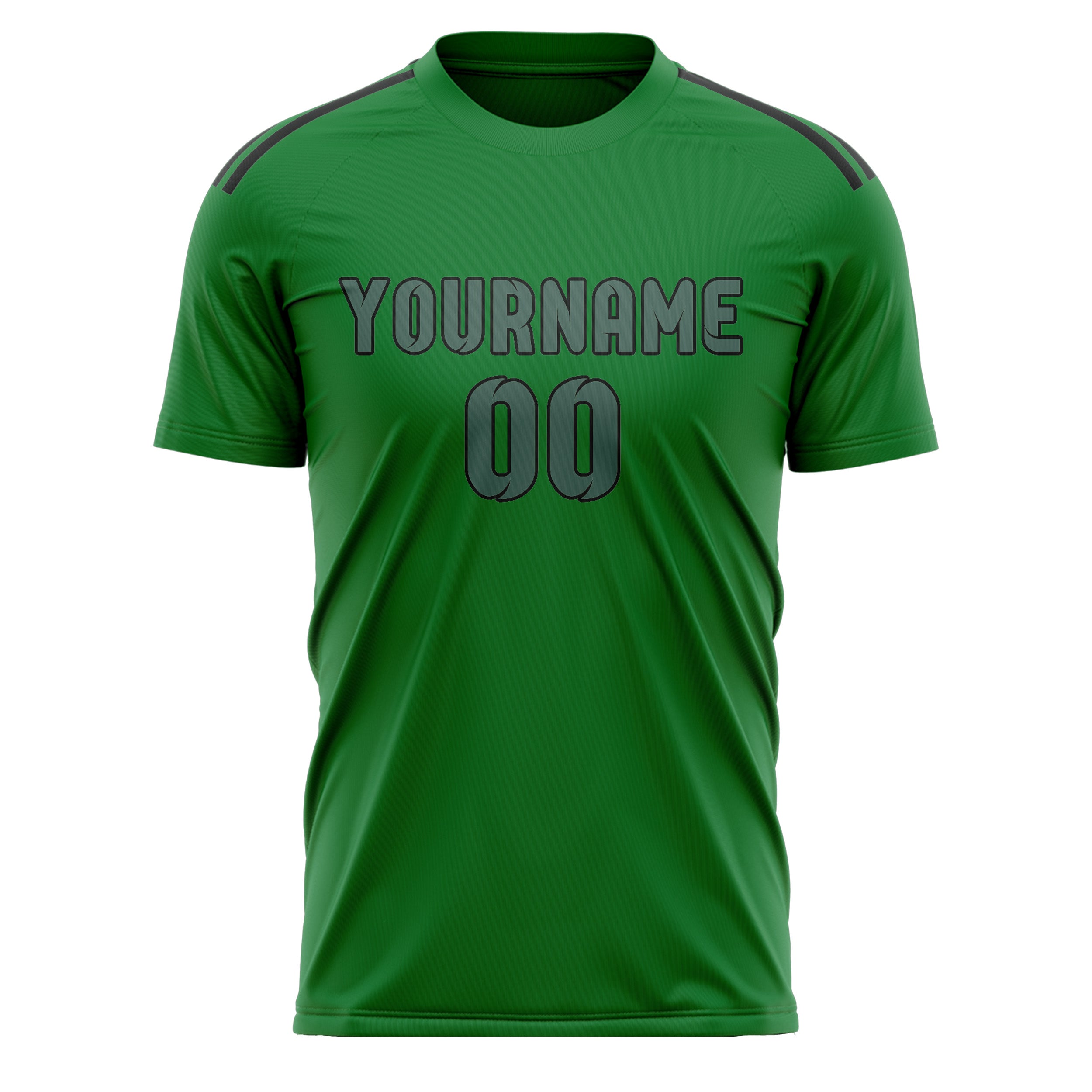 Maillot de football personnalisé vert émeraude, bleu et vert