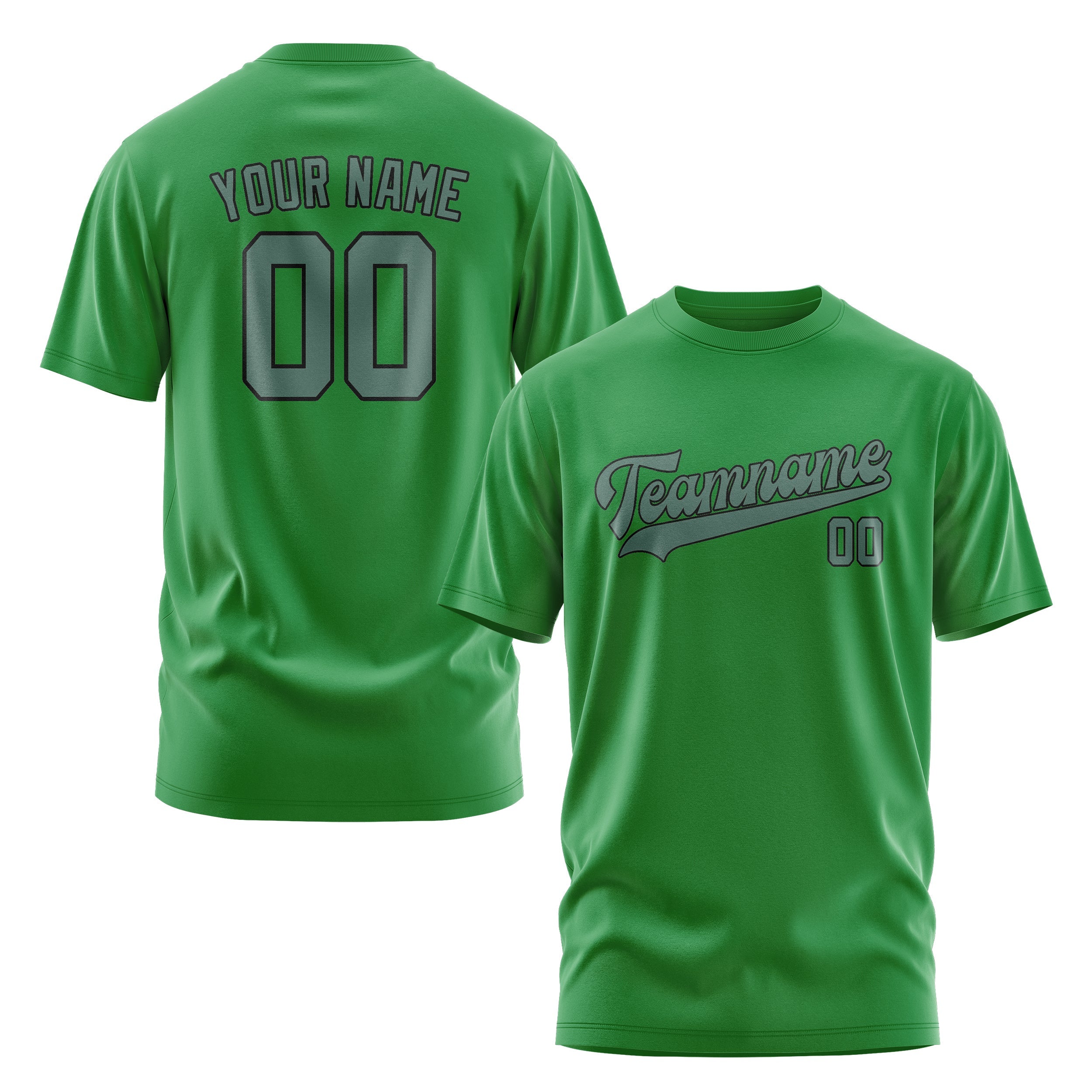 T-shirt personnalisé vert émeraude bleu vert