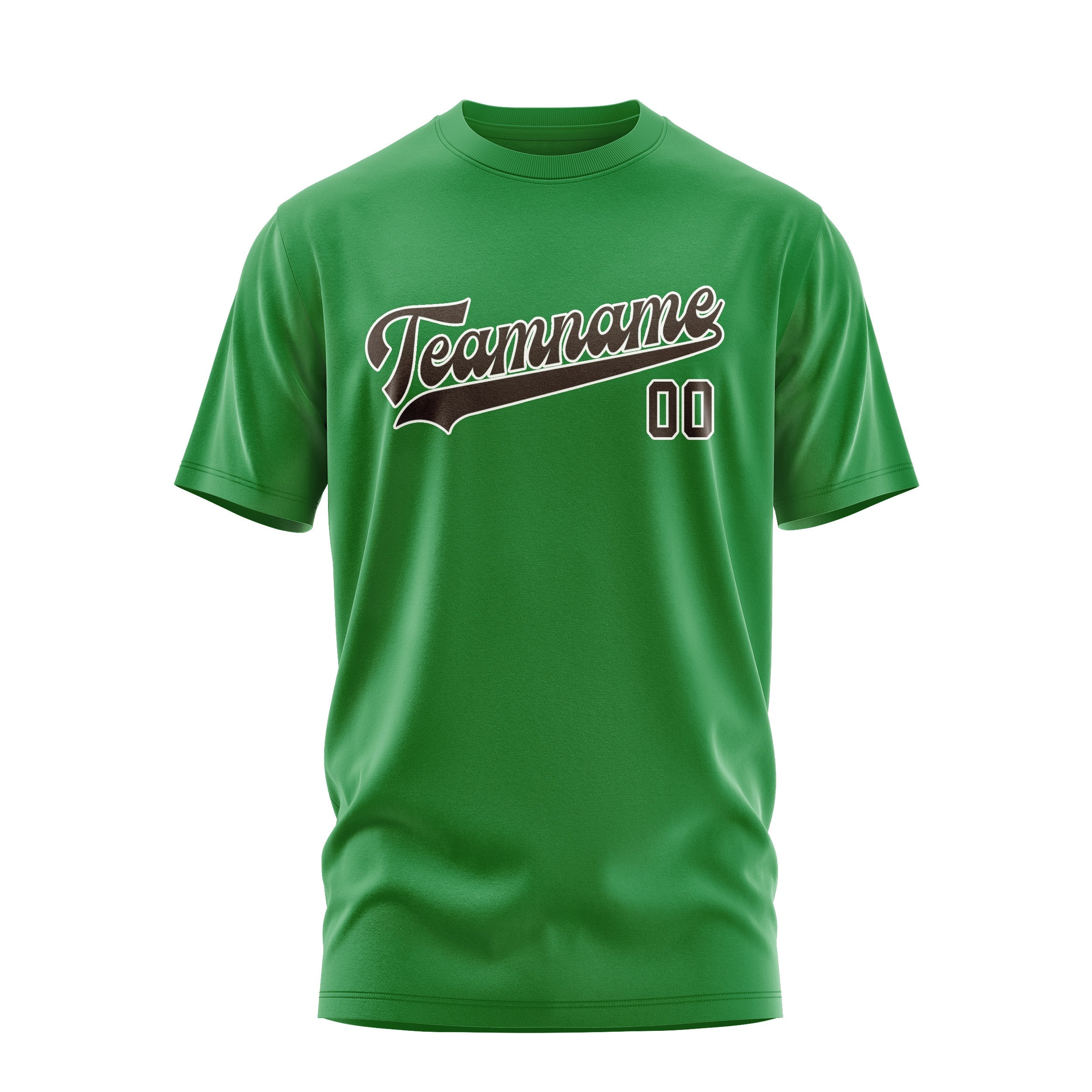 T-shirt personnalisé vert émeraude et marron