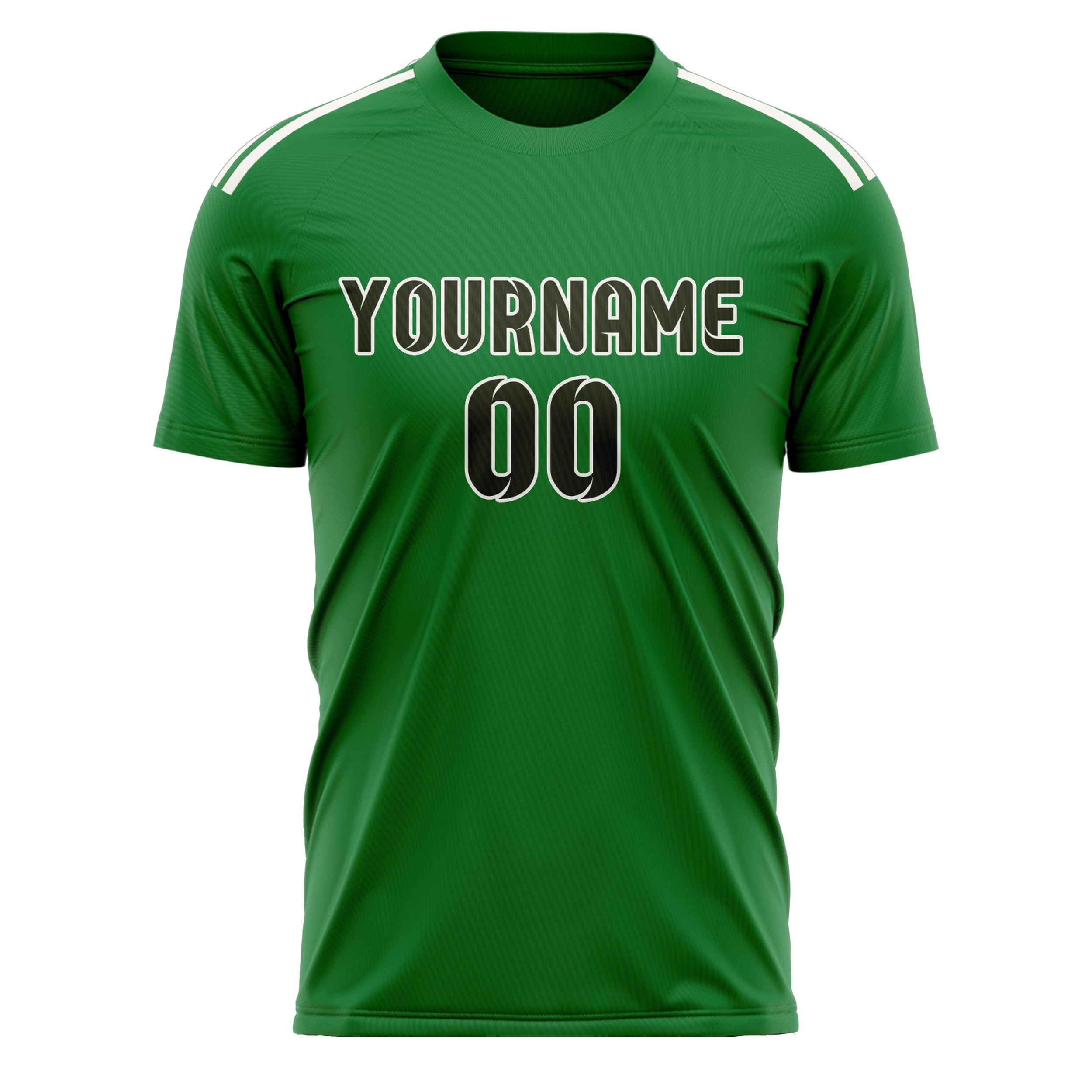 Maillot de football personnalisé vert émeraude olive