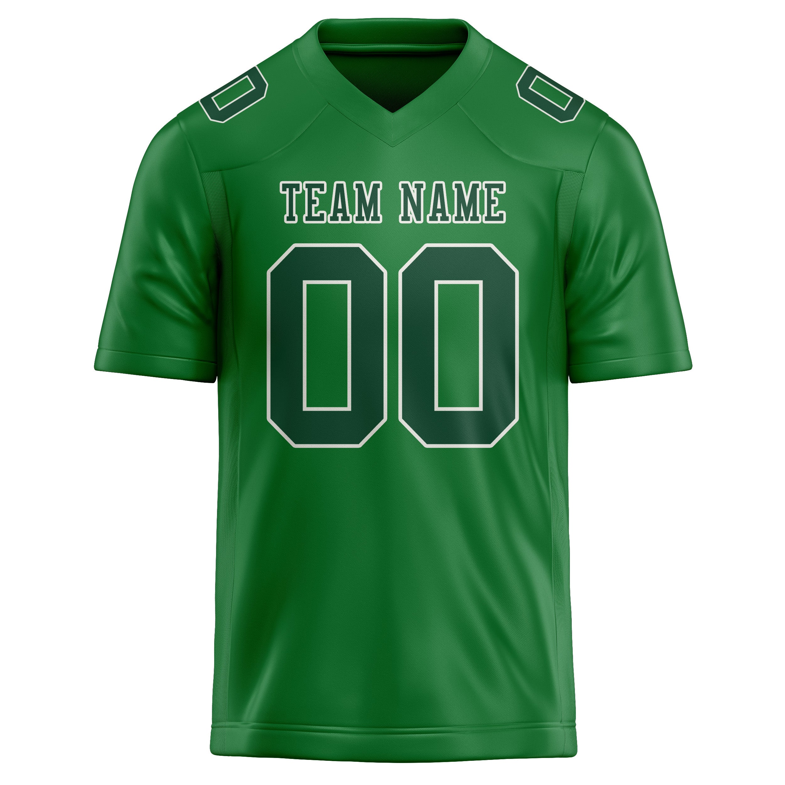 Maillot de football vert émeraude personnalisé