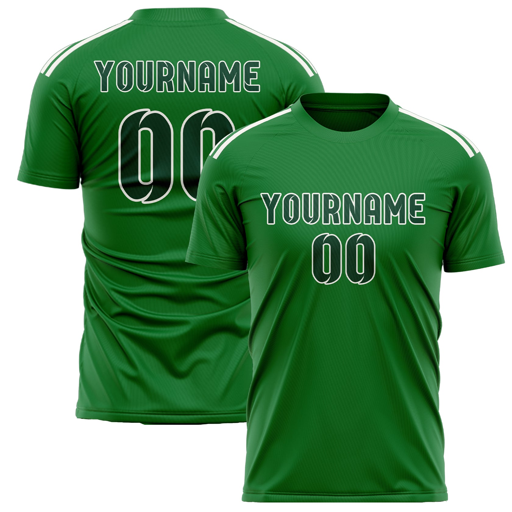 Maillot de football vert émeraude personnalisé