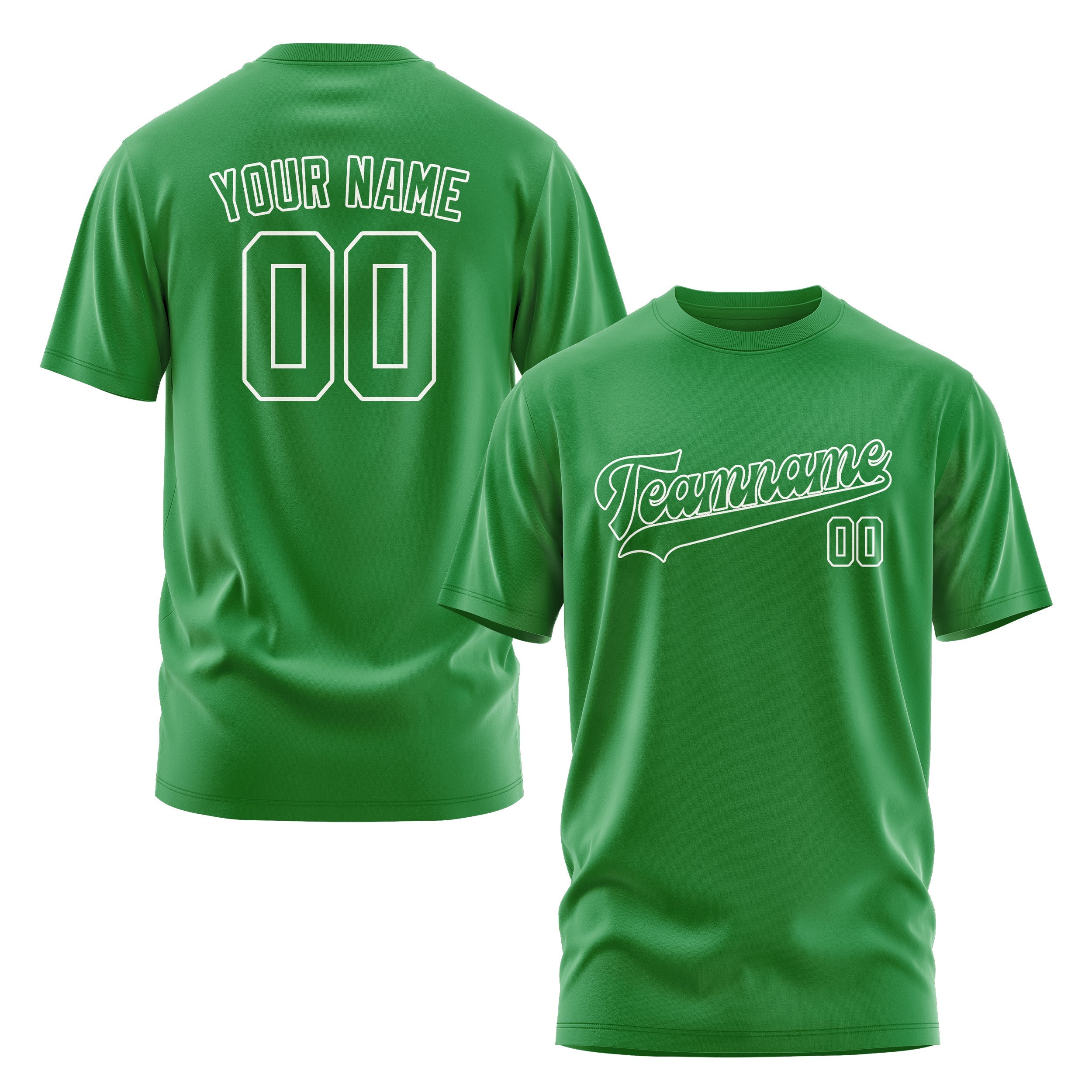 T-shirt vert émeraude personnalisé