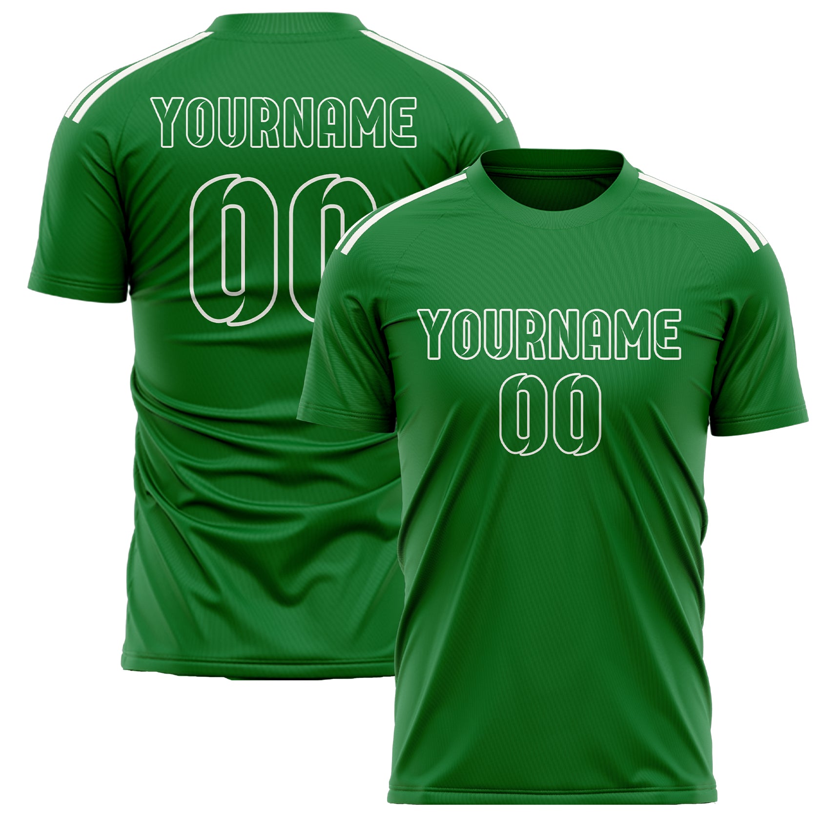 Maillot de football vert émeraude personnalisé
