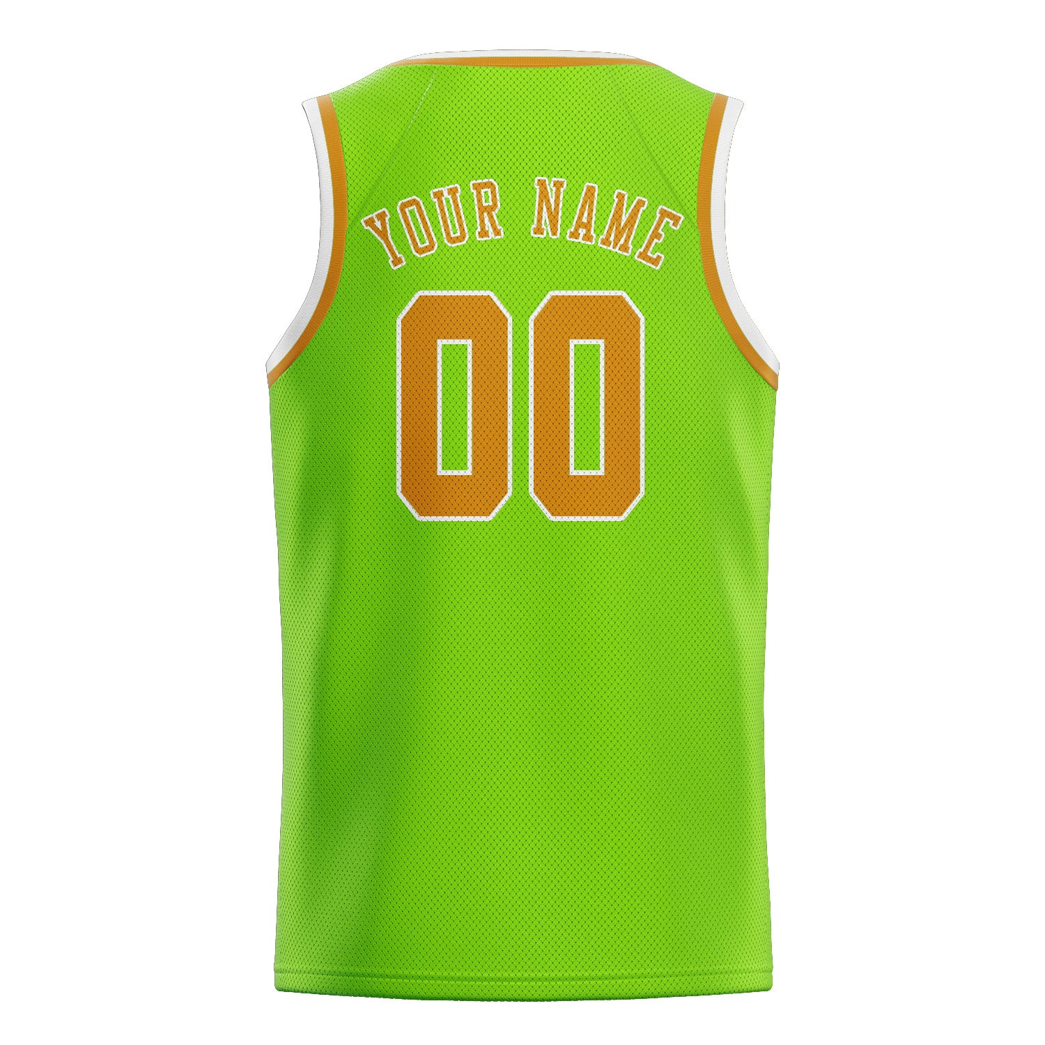 Maillot de basketball personnalisé vert émeraude et jaune