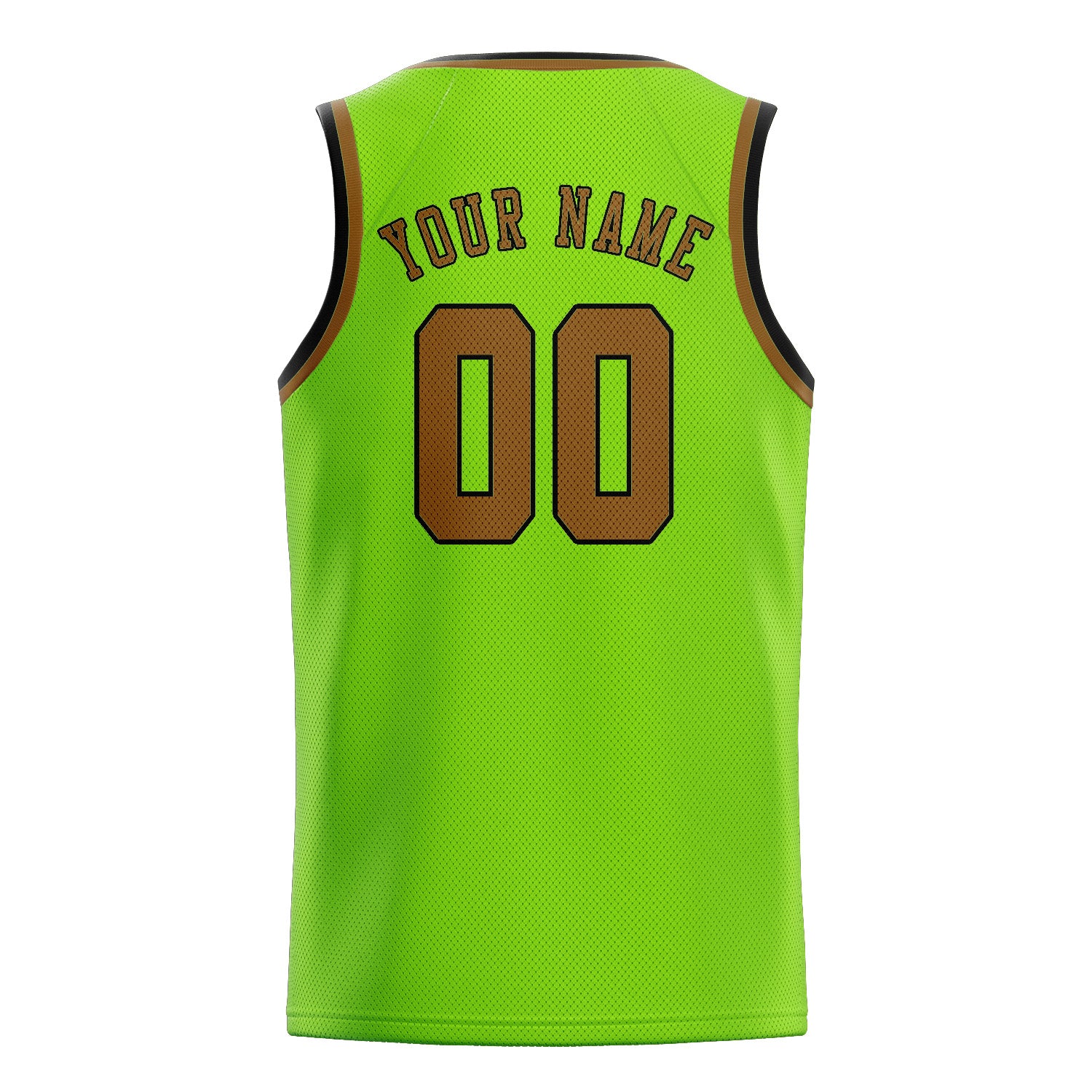 Maillot de basketball kaki vert émeraude personnalisé