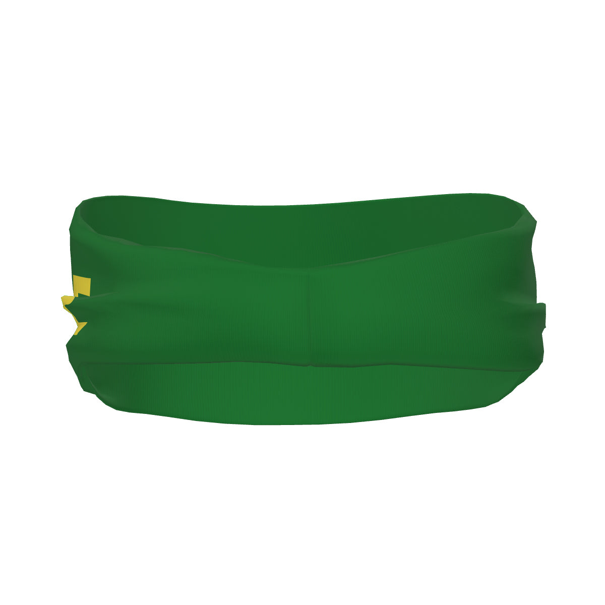 Bandeau de sport personnalisé vert émeraude et jaune clair