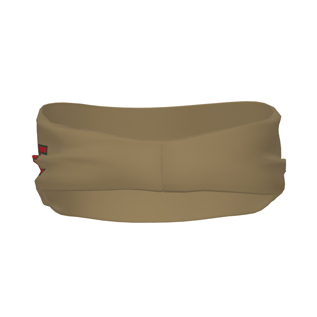 Custom Light Khaki Red Sports headband