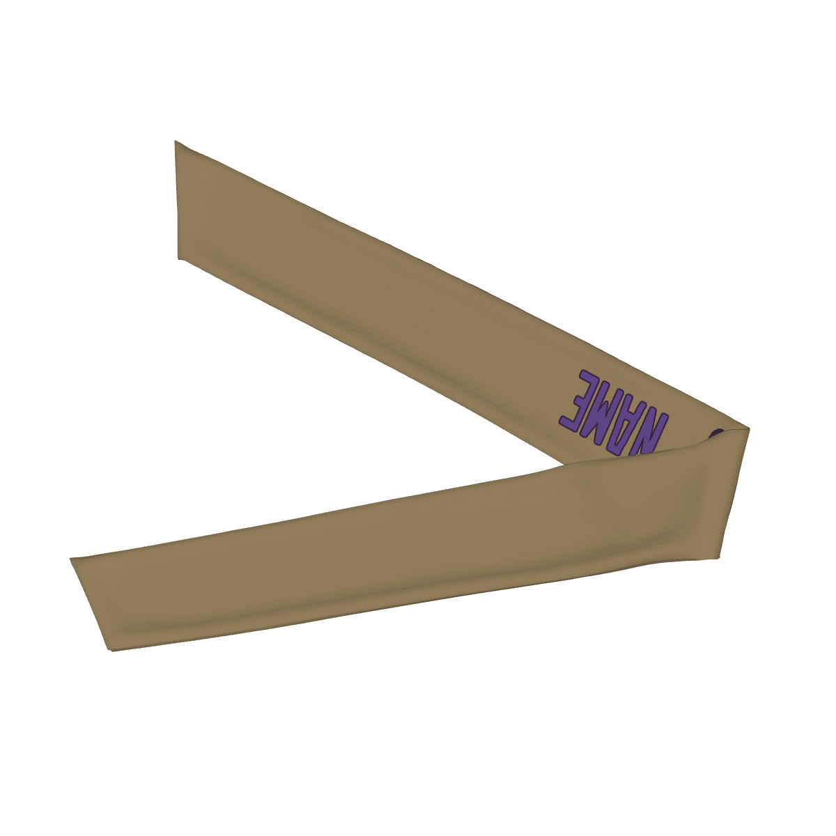 Bandeau personnalisé kaki clair et violet clair
