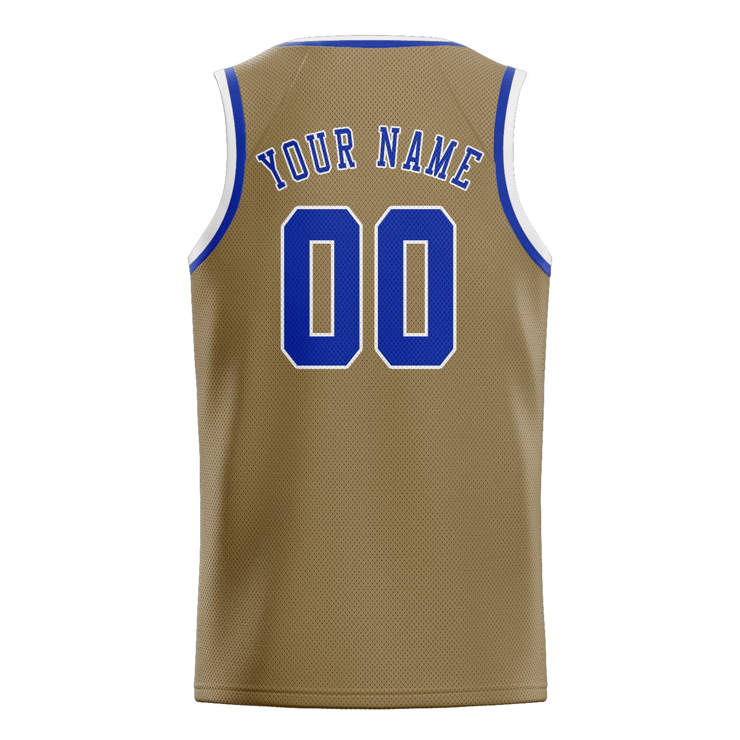 Maillot de basketball personnalisé kaki clair et bleu ciel