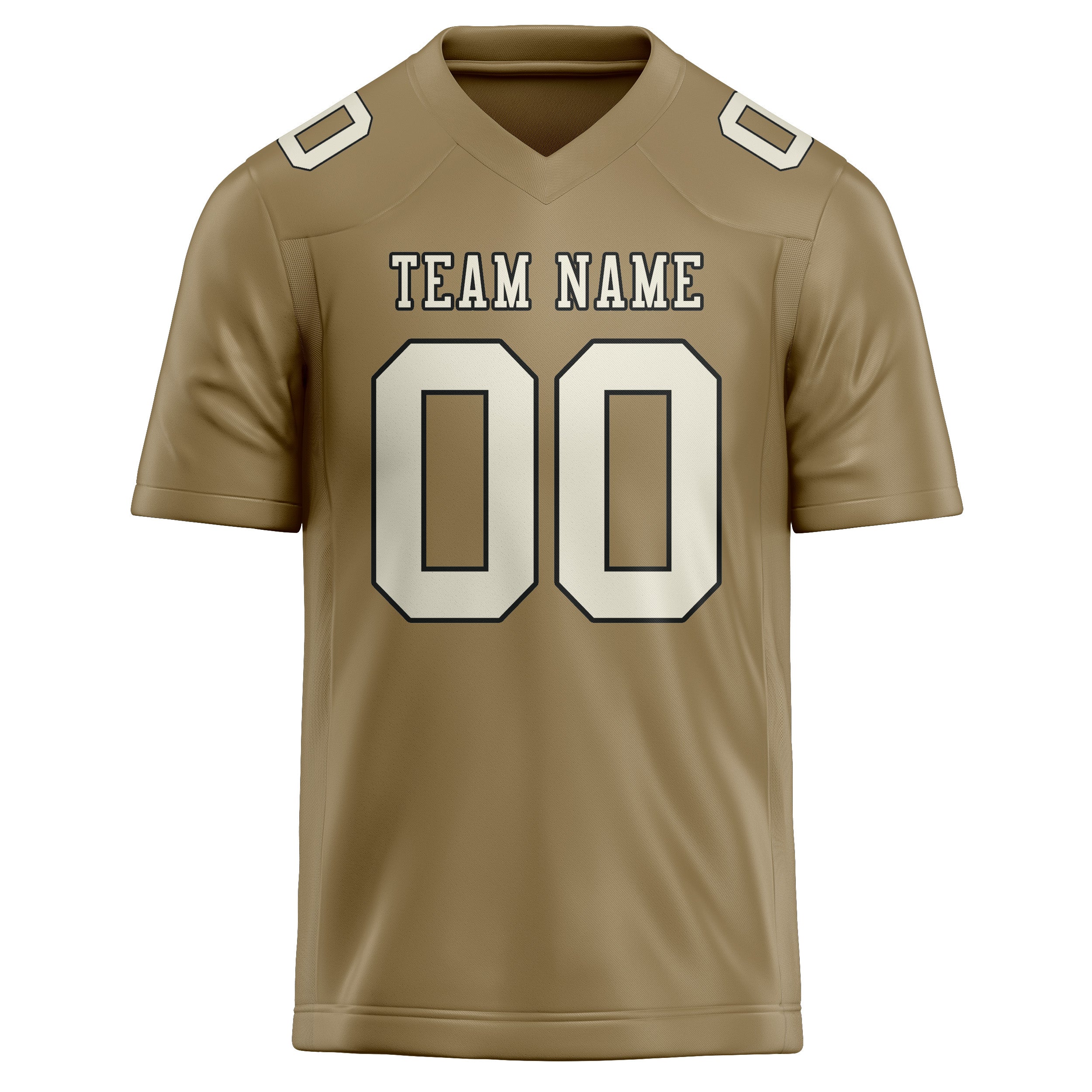 Custom Light Khaki Cream Football Jersey