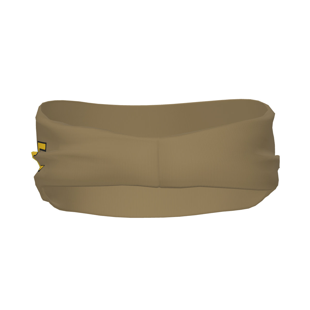 Bandeau de sport personnalisé kaki clair et or