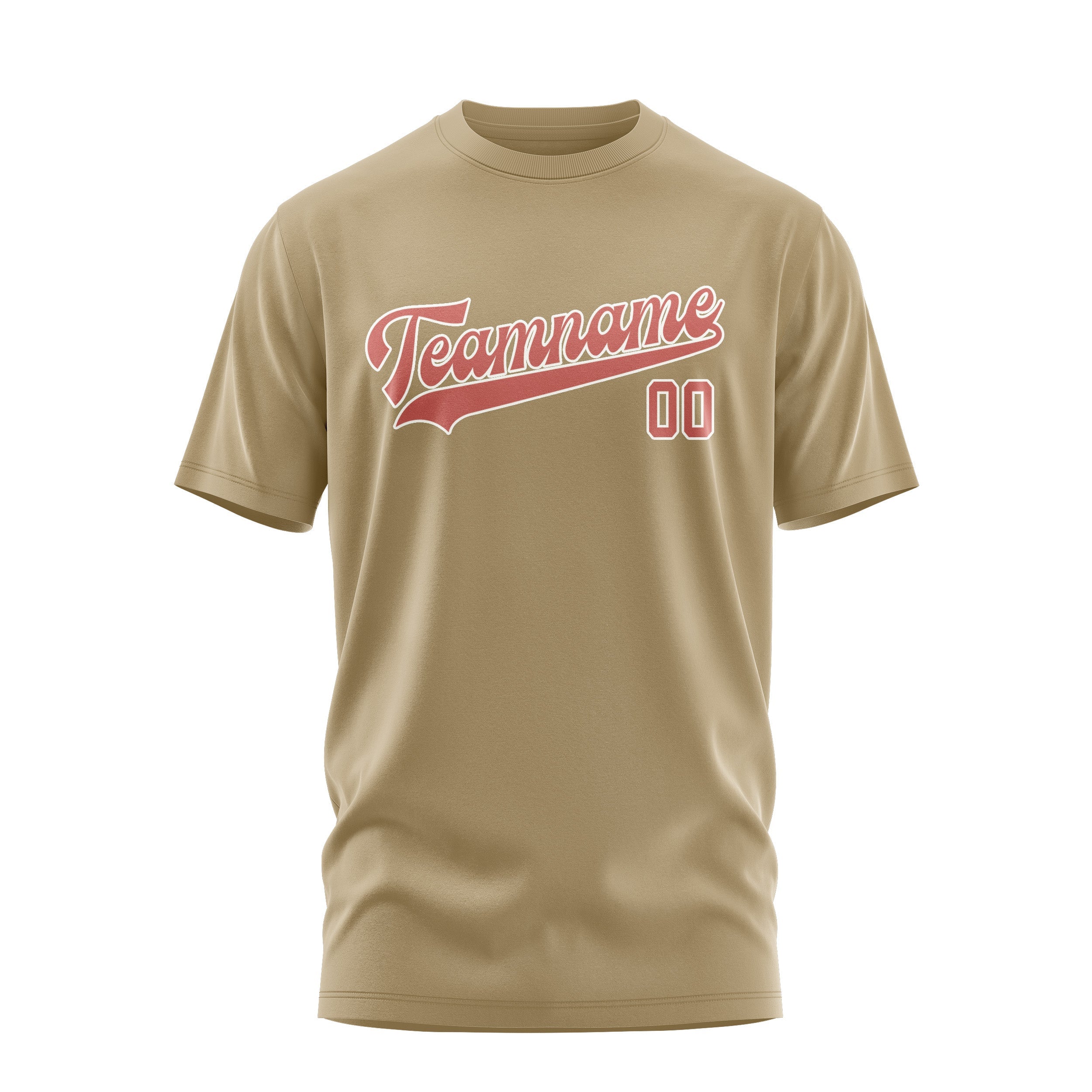 Custom Light Khaki Copper Rose T-Shirt