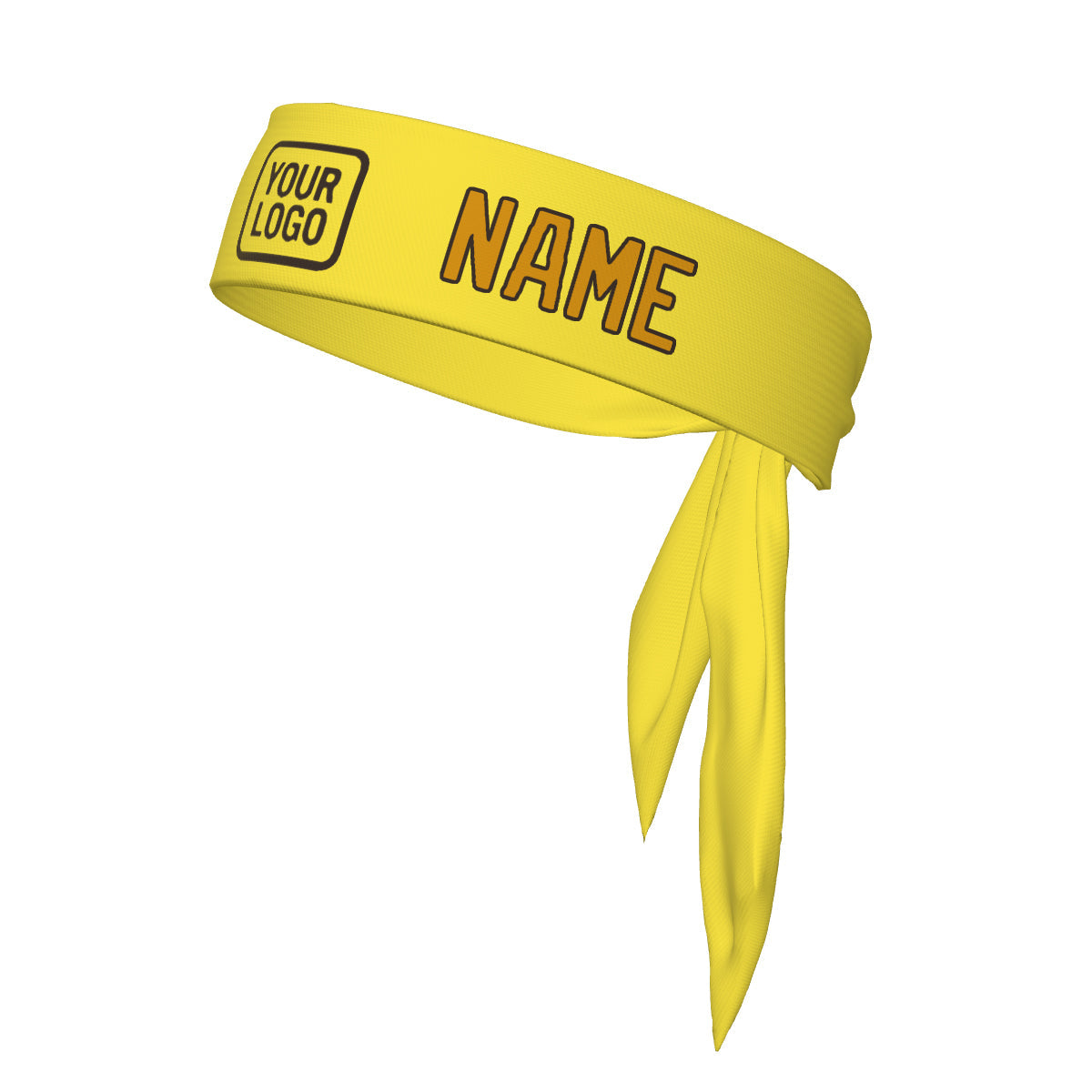 Bandeau jaune clair personnalisé