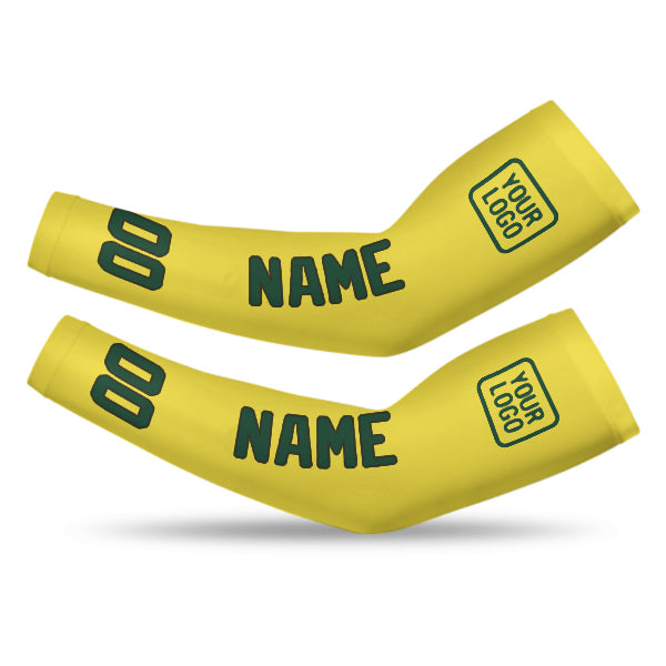 Manchon de bras personnalisé jaune clair/vert