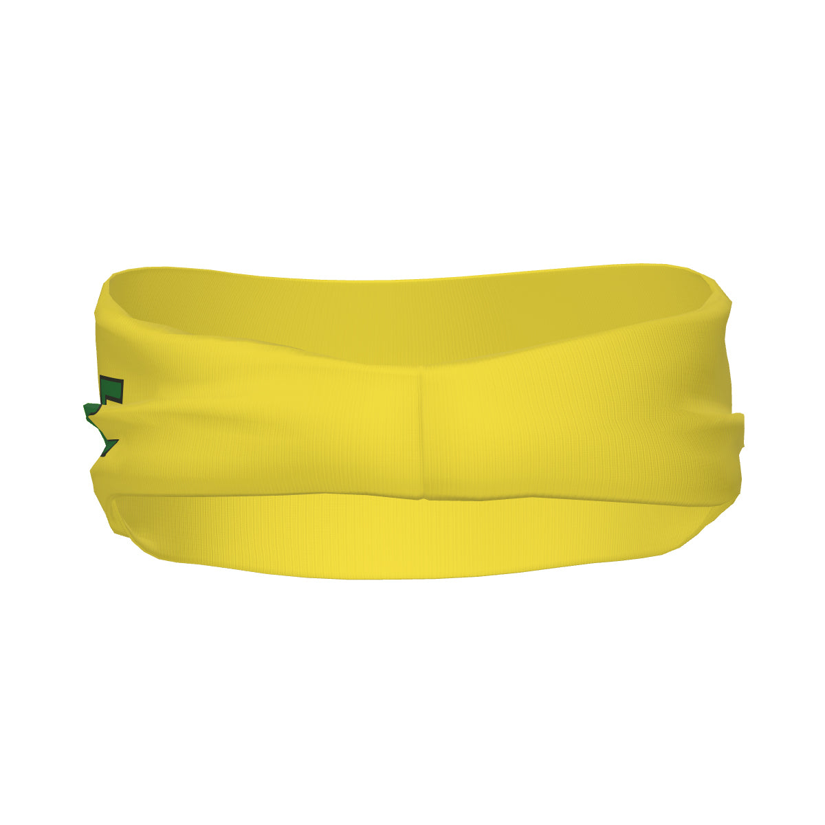 Bandeau de sport personnalisé jaune clair et vert émeraude