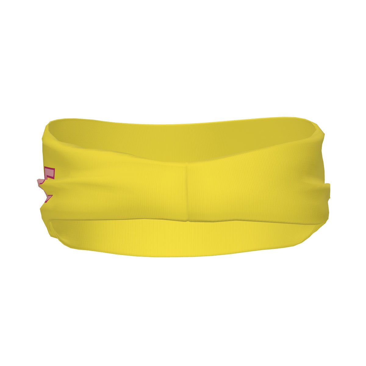 Bandeau de sport personnalisé jaune clair et rose clair
