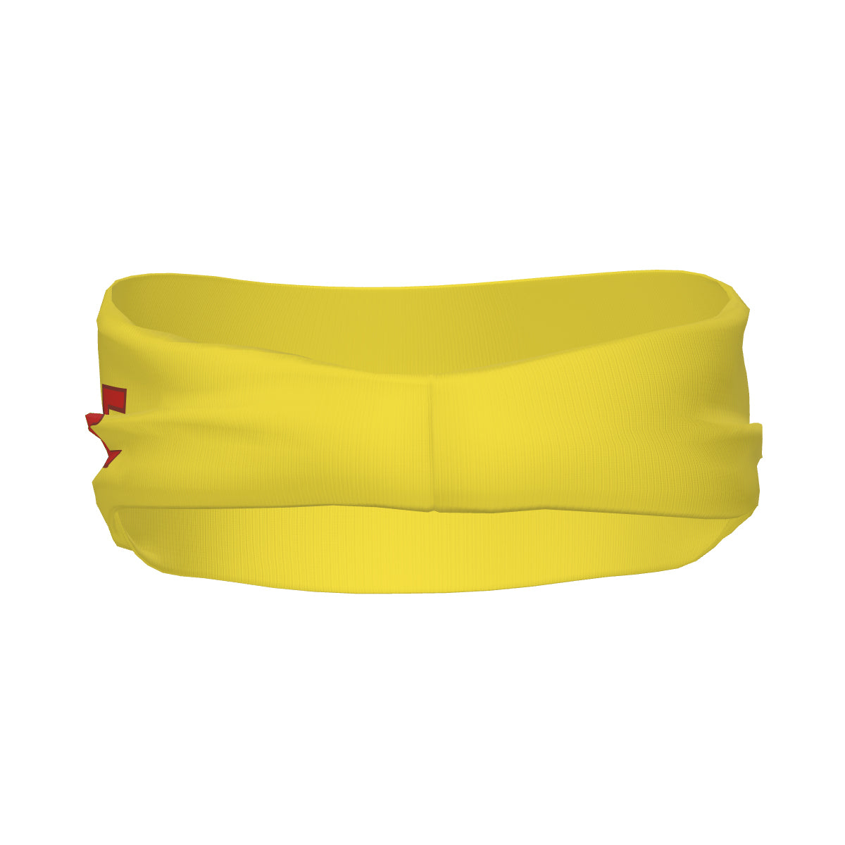 Bandeau de sport personnalisé jaune clair, orange et rouge