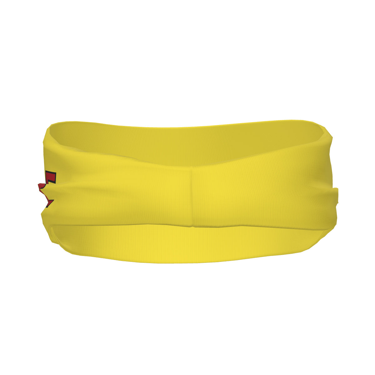Custom Light Yellow Red Sports headband