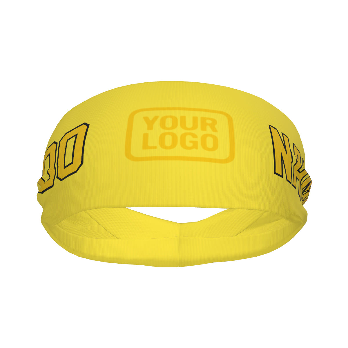 Bandeau de sport personnalisé jaune or clair
