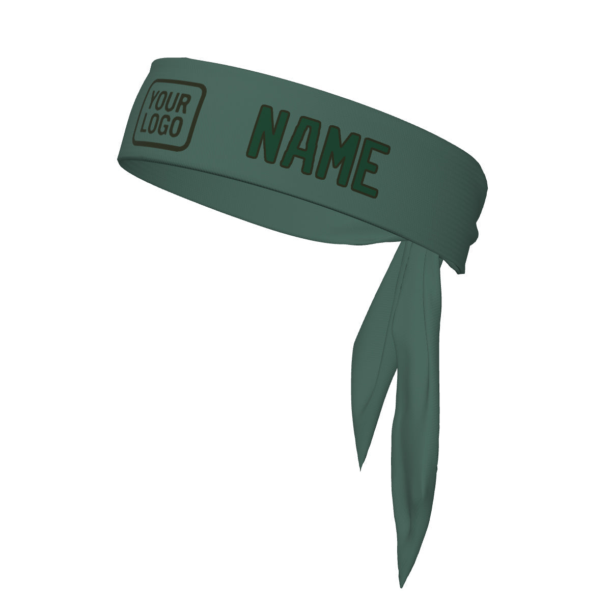 Bandeau personnalisé bleu-vert
