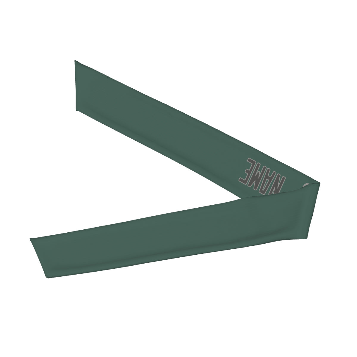 Bandeau personnalisé bleu, vert et gris foncé