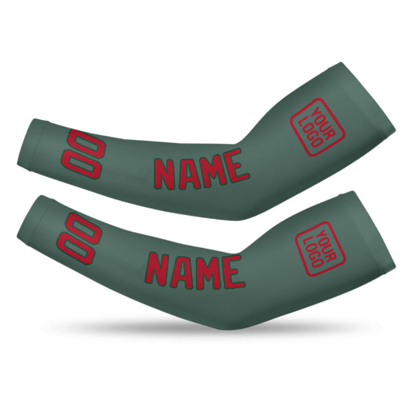 Manchon personnalisé bleu, vert et rouge