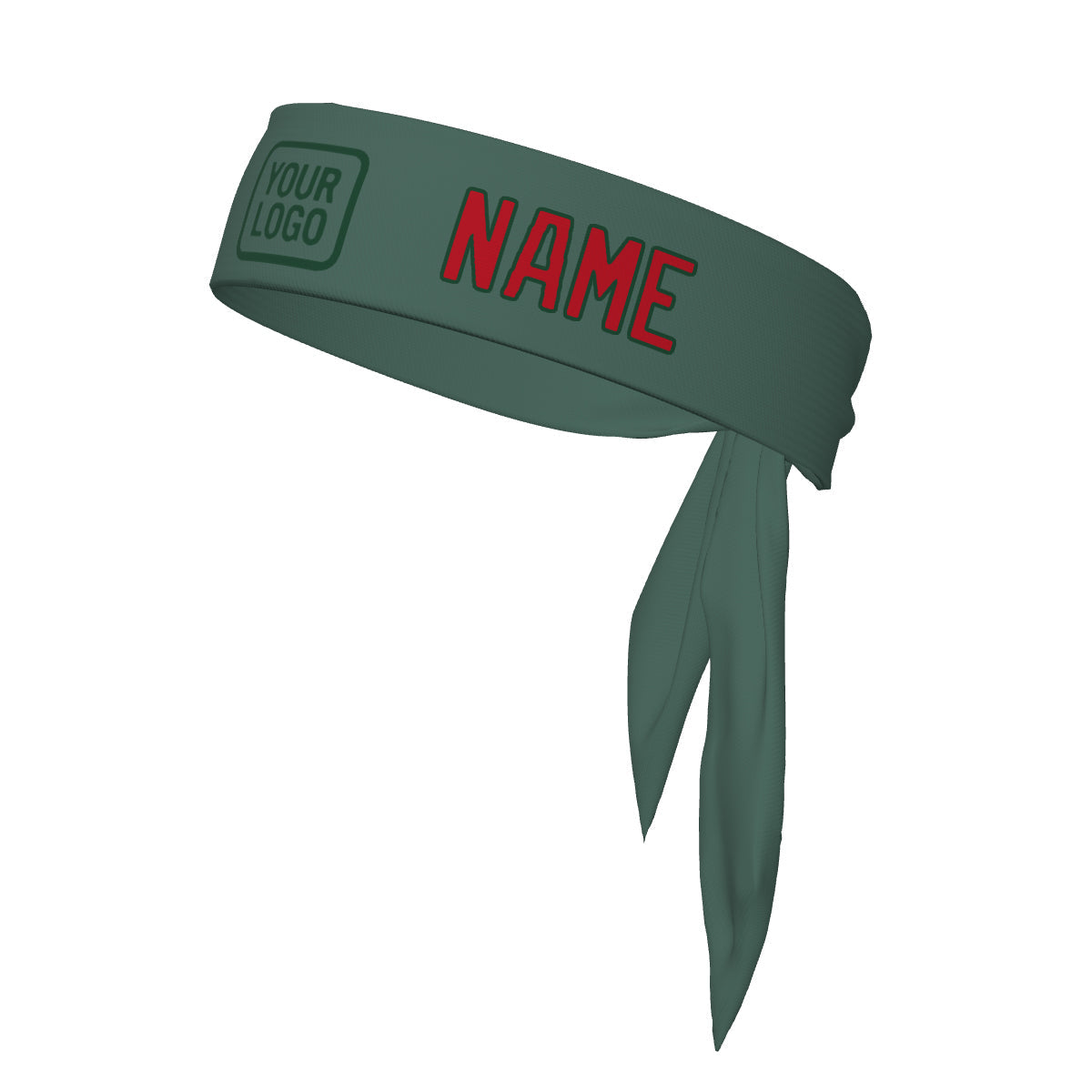 Bandeau personnalisé bleu, vert et rouge