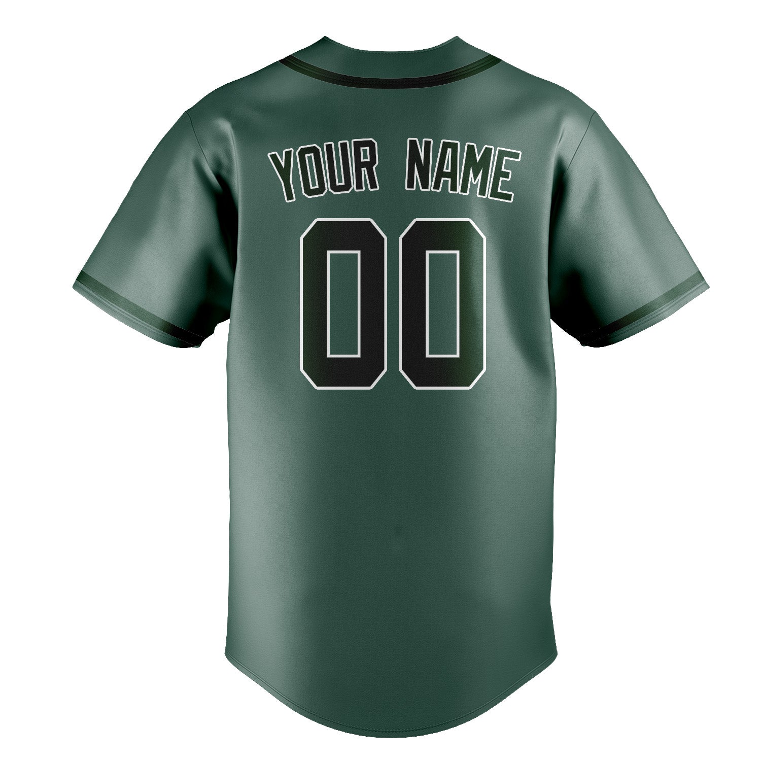 Maillot de baseball personnalisé bleu-vert