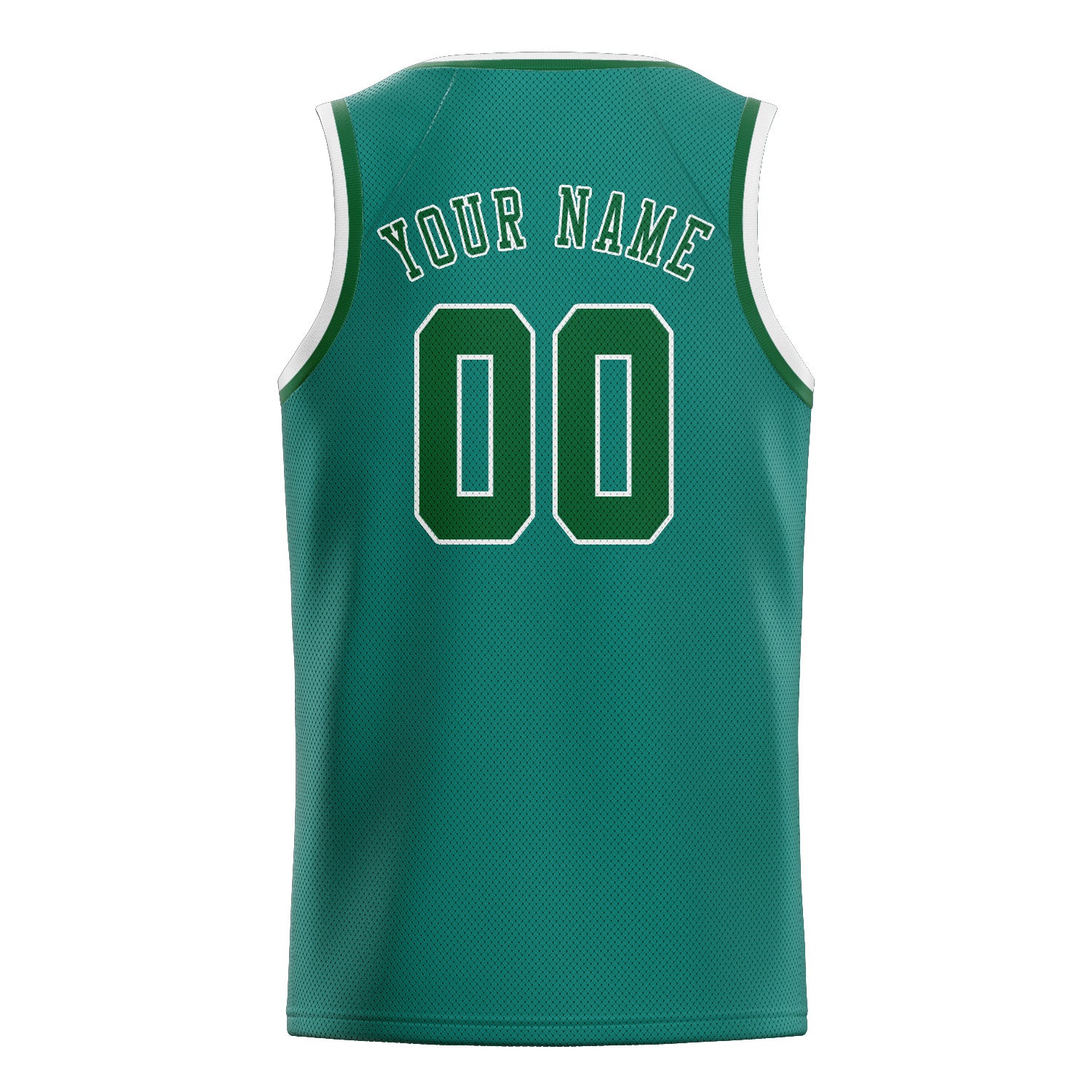 Maillot de basketball personnalisé bleu-vert