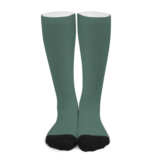 Chaussettes hautes personnalisées bleu-vert