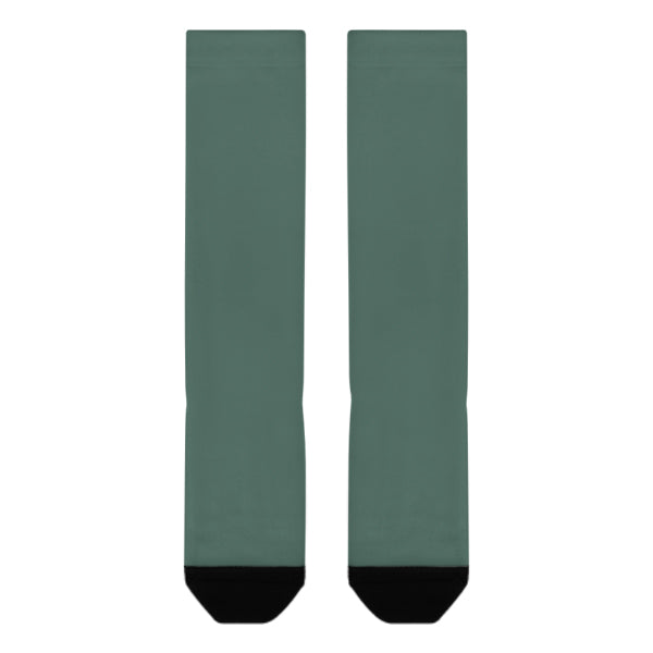 Chaussettes hautes personnalisées bleu-vert