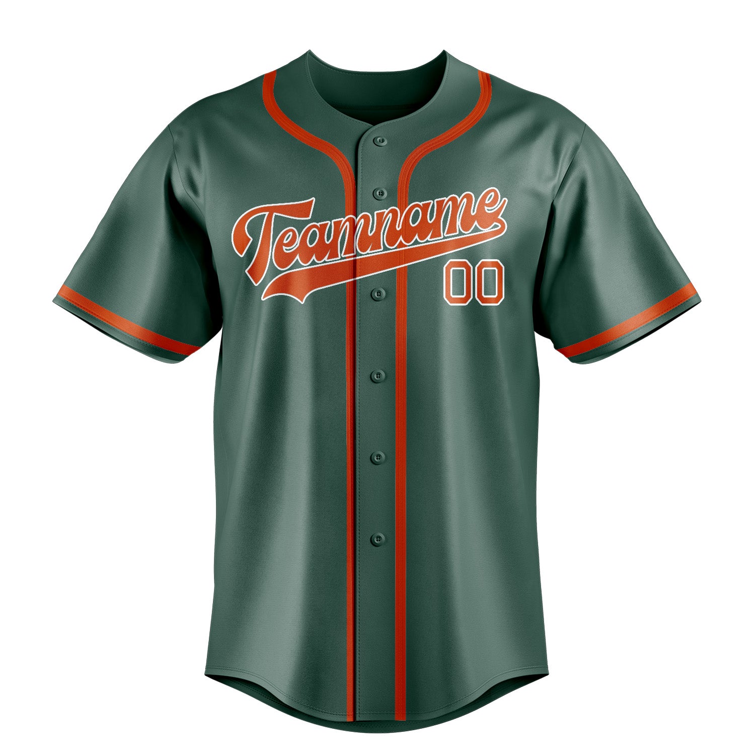 Maillot de baseball personnalisé bleu vert orange rouge