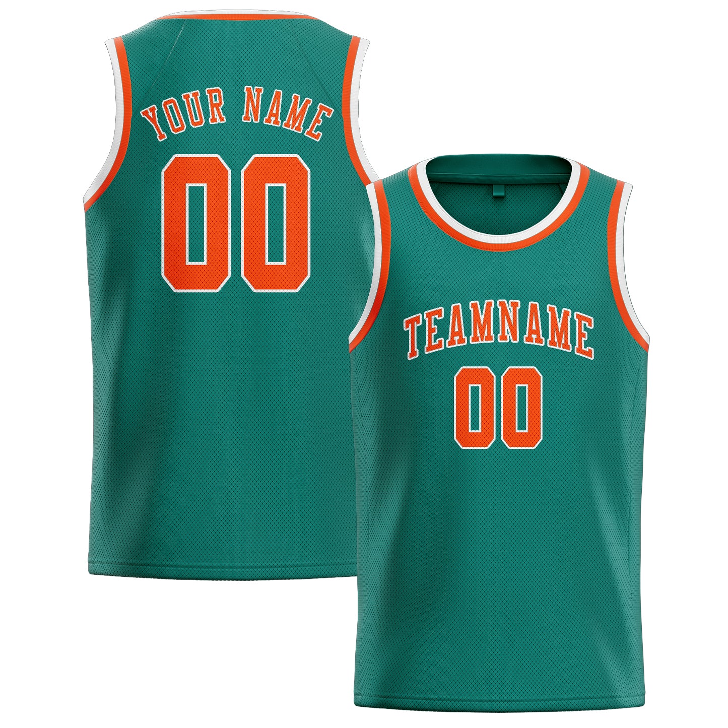 Maillot de basketball personnalisé bleu vert orange rouge