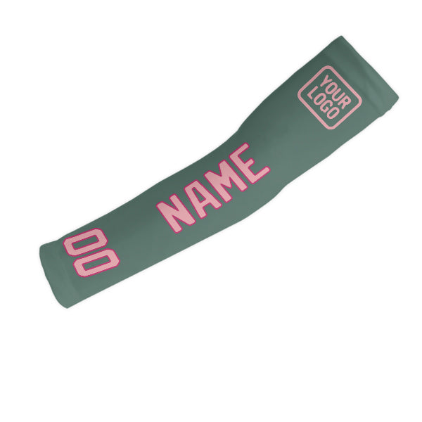 Manchon personnalisé bleu-vert rose clair